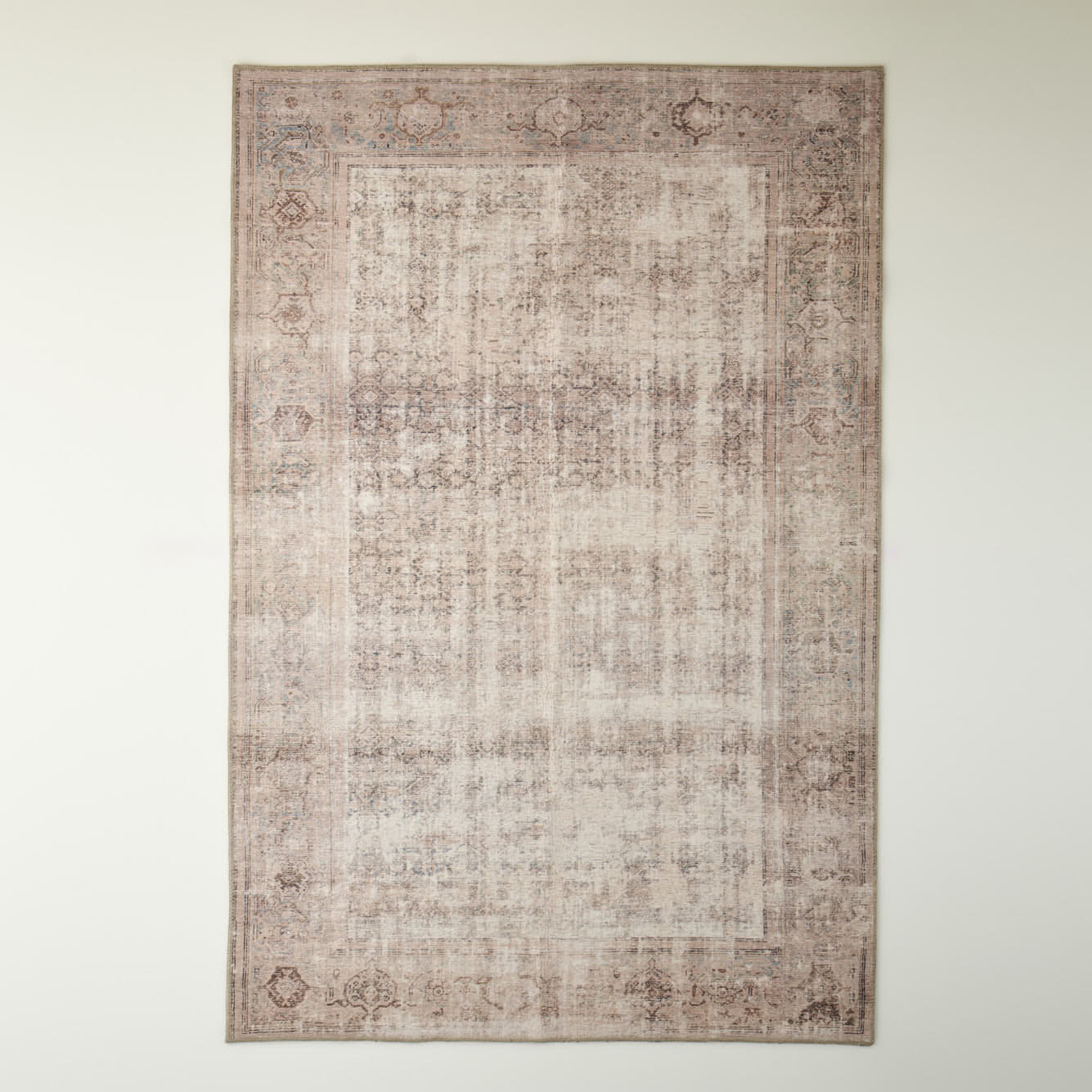 Vintage Desenli Dijital Baskı Halı Bej (152x230 cm) - PUDRA - 152x230 cm - 2