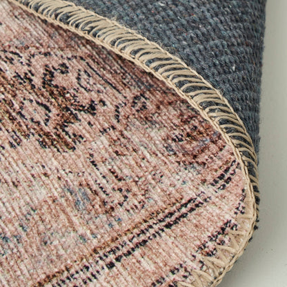 Vintage Desenli Dijital Baskı Halı Bej (152x230 cm) - PUDRA - 152x230 cm - 5