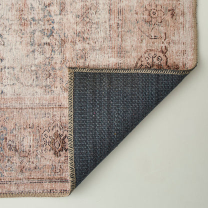 Vintage Desenli Dijital Baskı Halı Bej (152x230 cm) - PUDRA - 152x230 cm - 7
