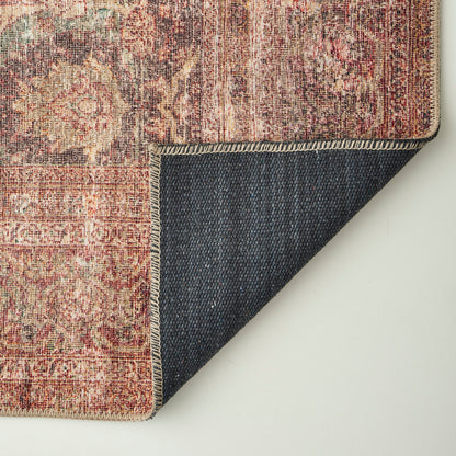 Vintage Desenli Dijital Baskı Halı Bej (152x230 cm) - KIRMIZI - 152x230 cm - 5