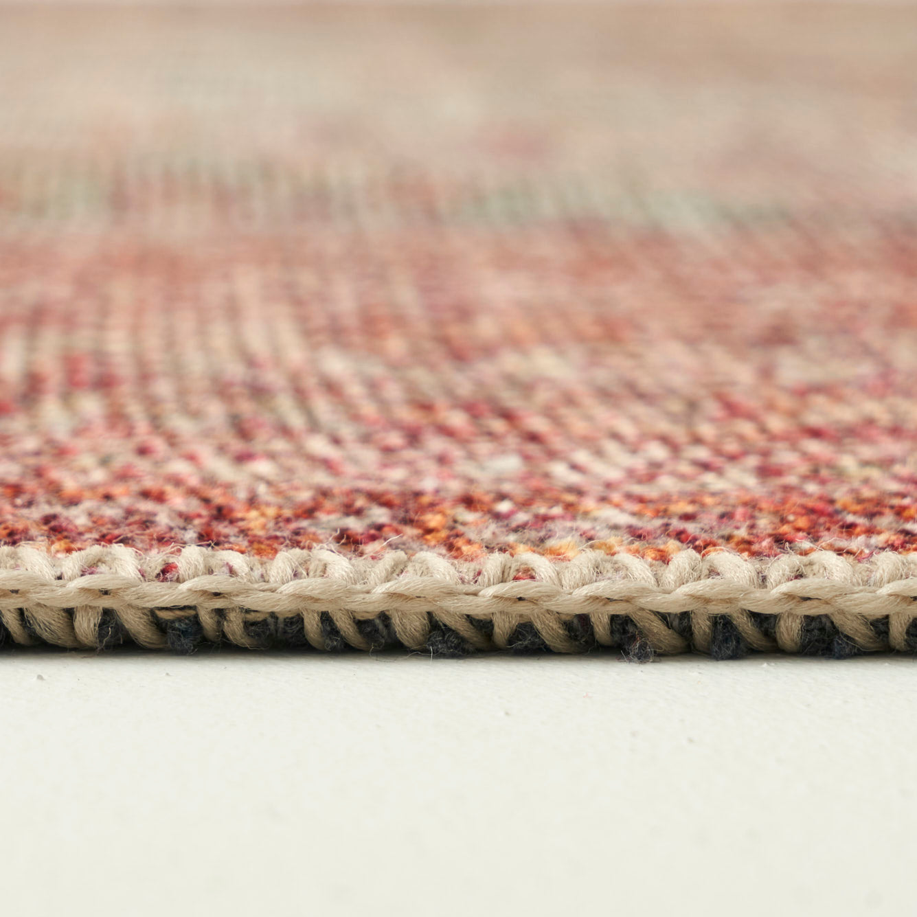 Vintage Desenli Dijital Baskı Halı Bej (152x230 cm) - KIRMIZI - 152x230 cm - 6