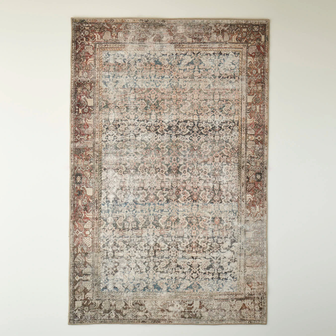 Vintage Desenli Dijital Baskı Halı Bej (152x230 cm) - 2