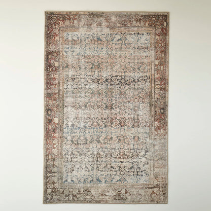 Vintage Desenli Dijital Baskı Halı Bej (152x230 cm) - 2