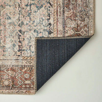 Vintage Desenli Dijital Baskı Halı Bej (152x230 cm) - 5
