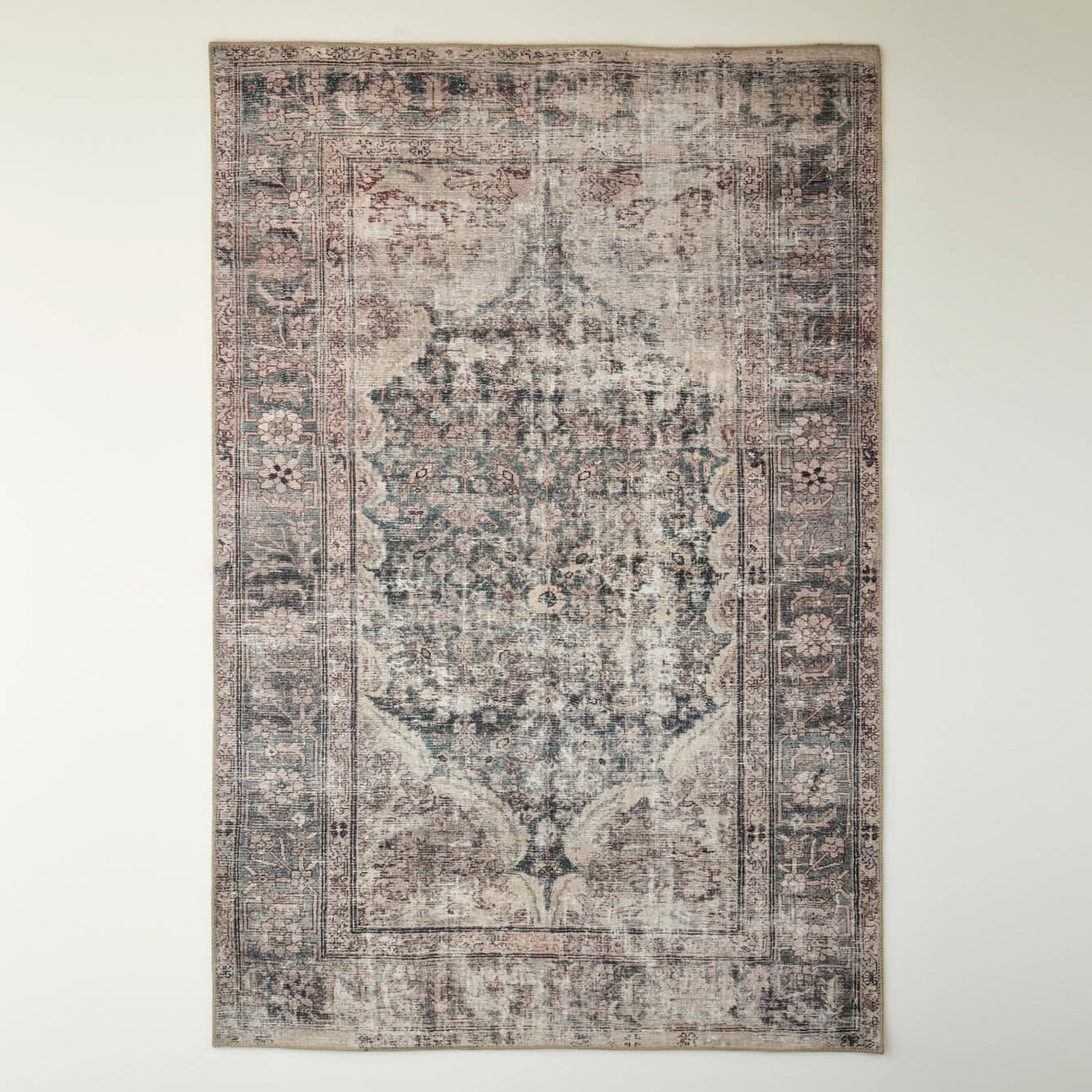 Vintage Desenli Dijital Baskı Halı Bej (152x230 cm) - VİZON - 152x230 cm - 2