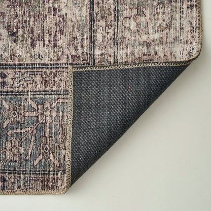 Vintage Desenli Dijital Baskı Halı Bej (152x230 cm) - VİZON - 152x230 cm - 5