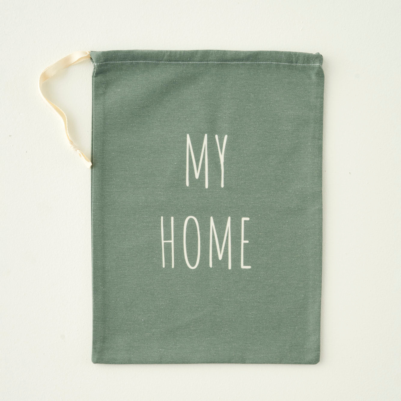%100 Pamuk My Home Organizer Çanta Yeşil (30x45 cm)