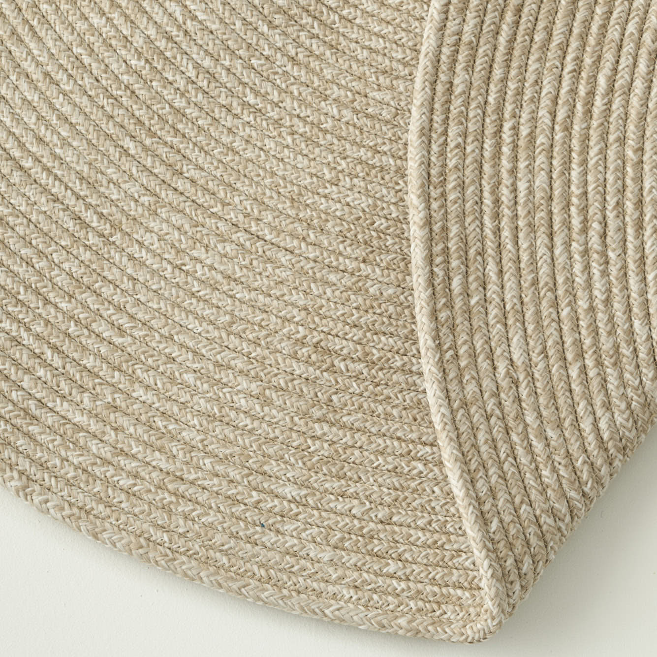 Loopa Jüt Görünümlü El Dikişi Kilim Krem (120x120 cm) - 3