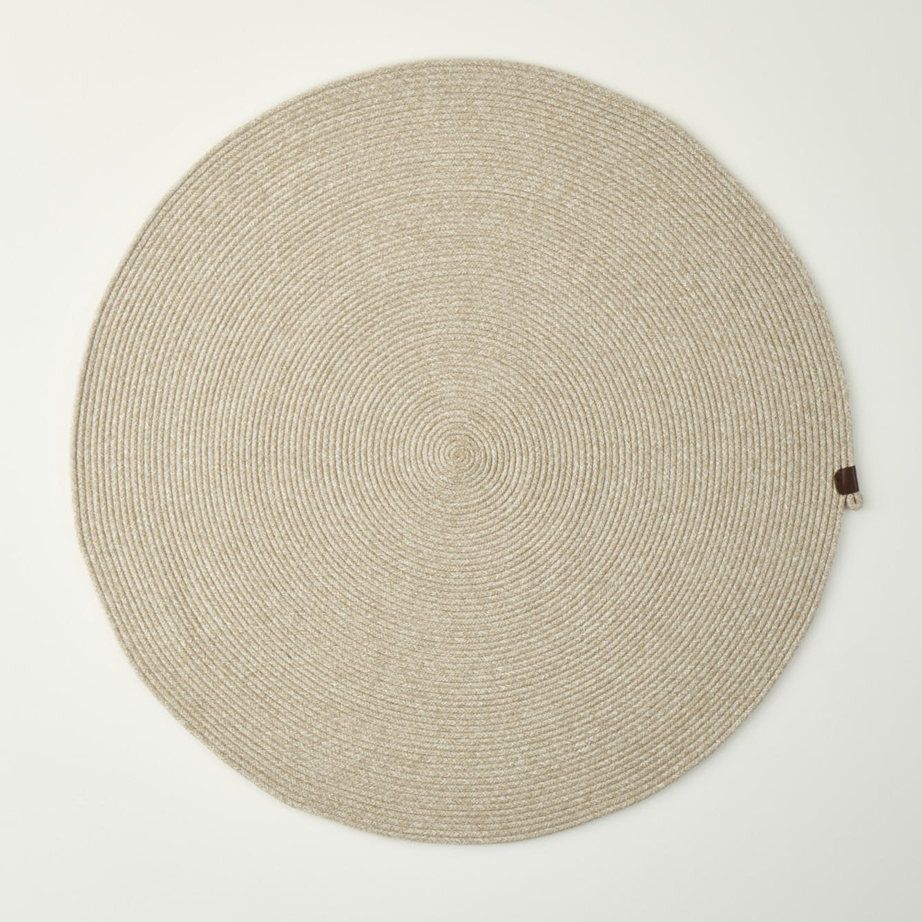 Loopa Jüt Görünümlü El Dikişi Kilim Krem (120x120 cm) - 4