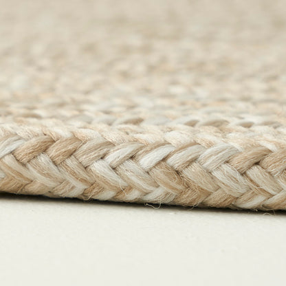 Loopa Jüt Görünümlü El Dikişi Kilim Krem (120x120 cm) - 5