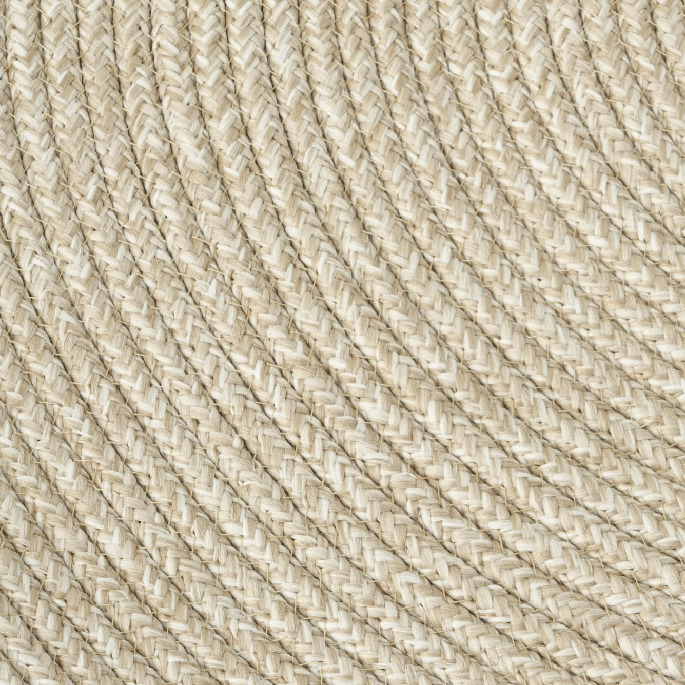 Loopa Jüt Görünümlü El Dikişi Kilim Krem (120x120 cm) - 6