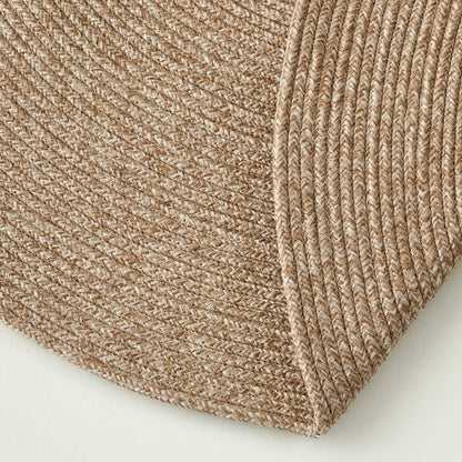 Loopa Jüt Görünümlü El Dikişi Kilim Bej (120x120 cm) - 3
