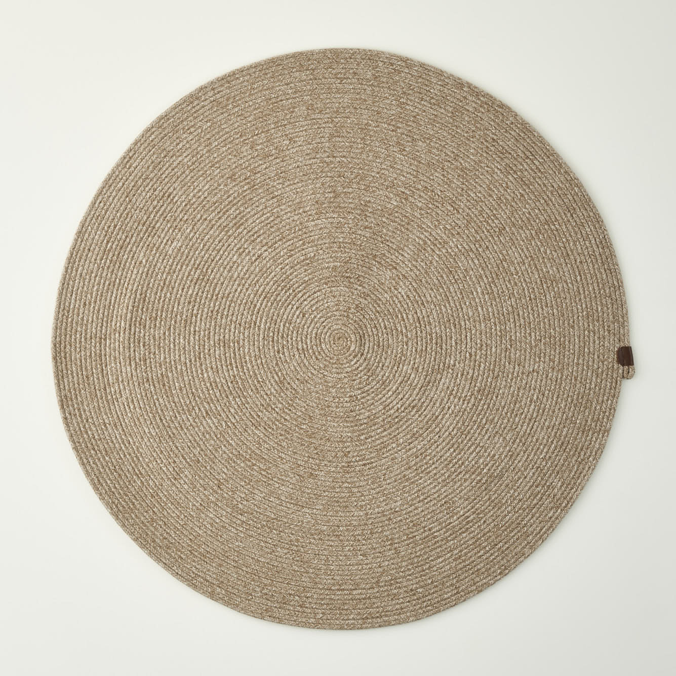 Loopa Jüt Görünümlü El Dikişi Kilim Bej (120x120 cm) - 4