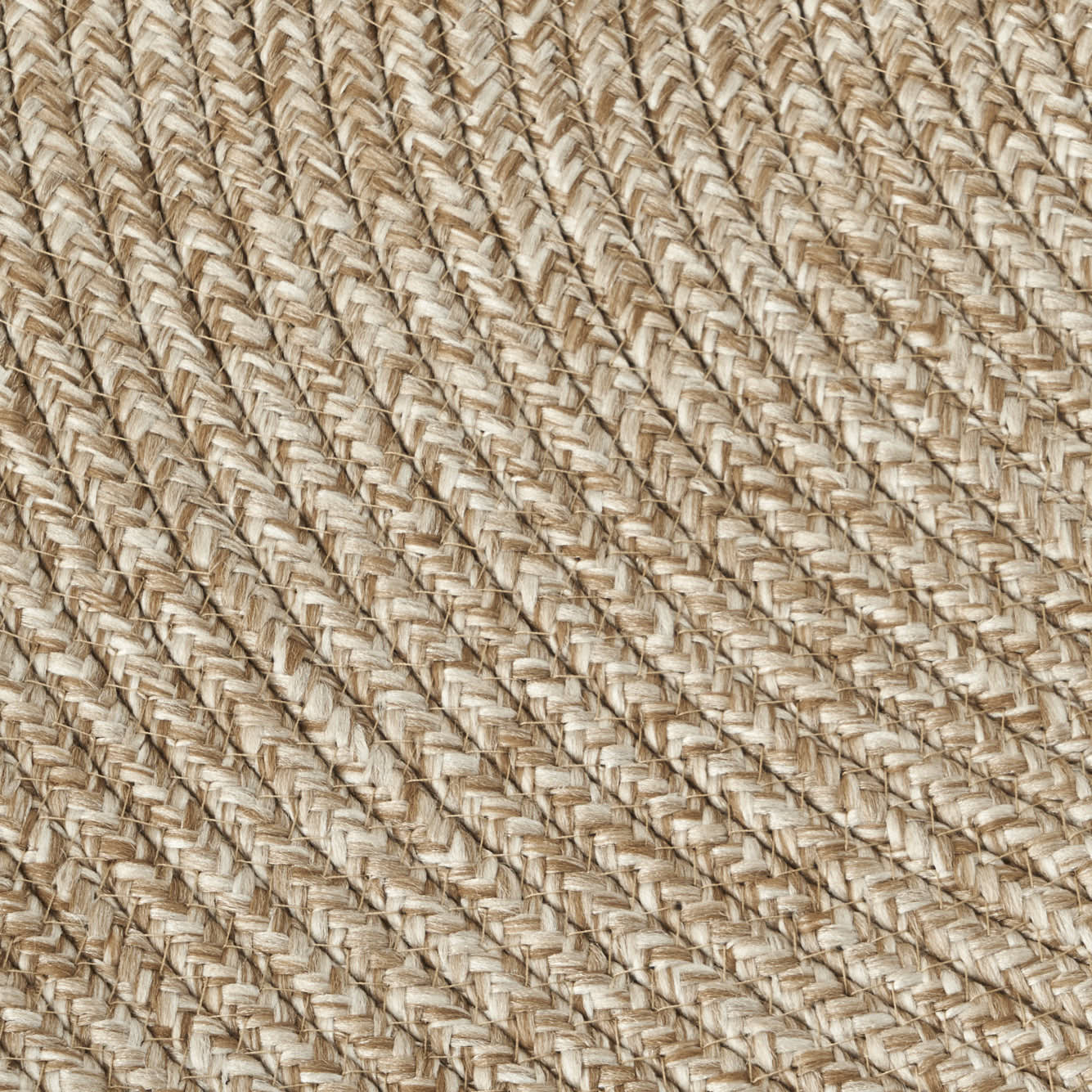 Loopa Jüt Görünümlü El Dikişi Kilim Bej (120x120 cm) - 6