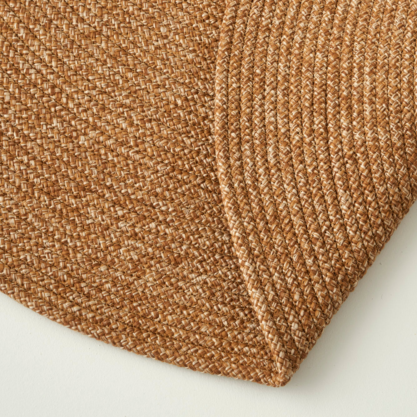 Loopa Jüt Görünümlü El Dikişi Kilim Çöl Beji (120x120 cm) - 3