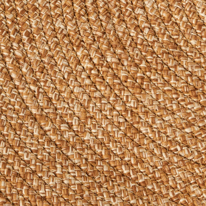 Loopa Jüt Görünümlü El Dikişi Kilim Çöl Beji (120x120 cm) - 6