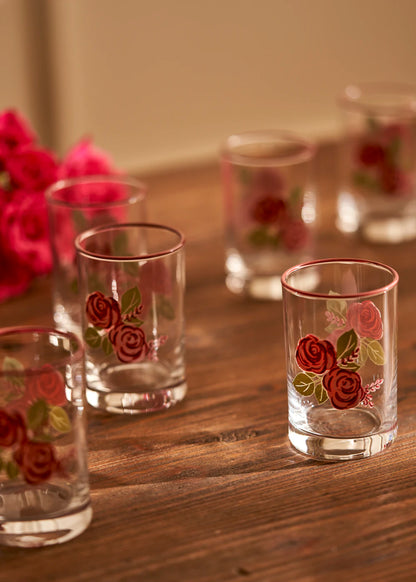 Rose 6'lı Kahve Yanı Su Bardağı (100 cc)