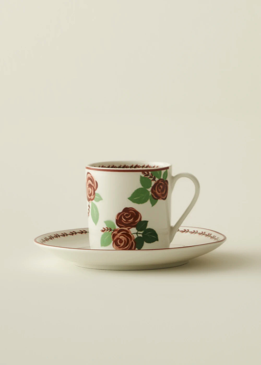 Rose 2'li Porselen Kahve Fincanı Seti (90 cc) - 5