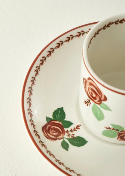 Rose 2'li Porselen Kahve Fincanı Seti (90 cc) - 6
