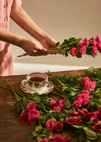 Rose 2'li Porselen Çay Fincanı Seti (270 cc)
