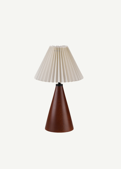 Fiorella Masa Lambası Krem-Ceviz (37x20x26)