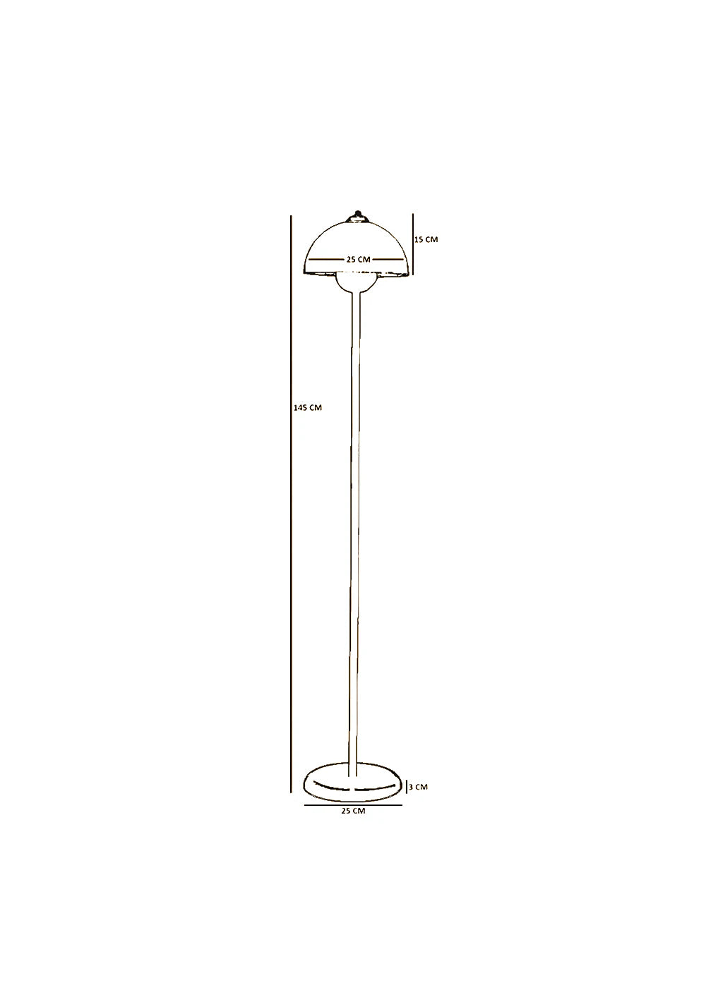 Bailey Lambader Turuncu (25x25x145 cm) - ESKİTME - 25x25x145 cm - 2