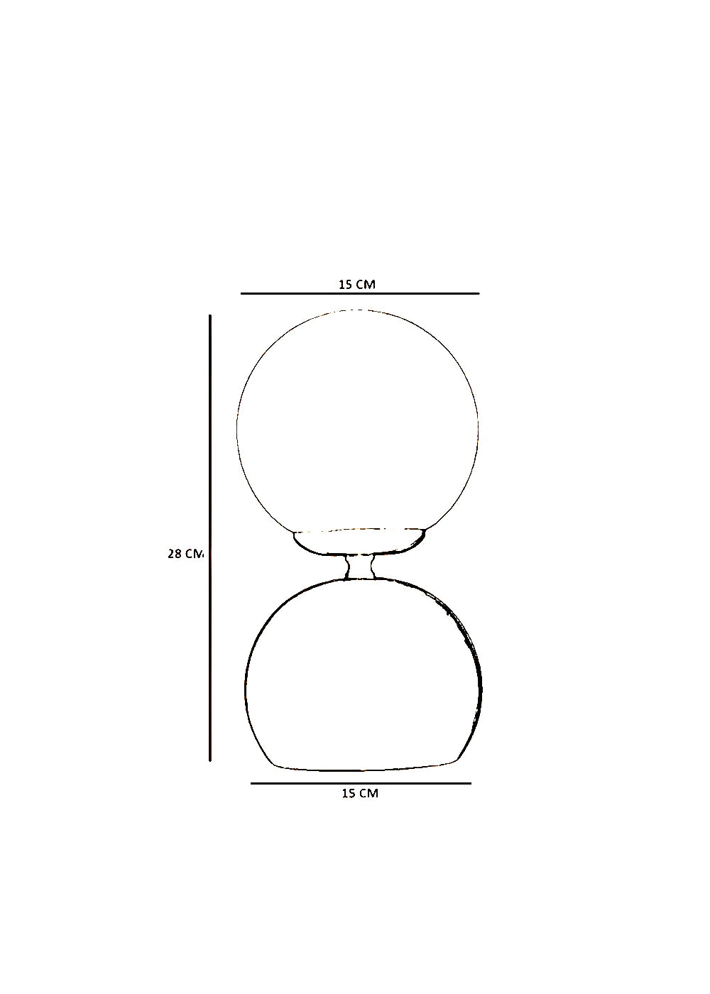 Twist Masa Lambası Eskitme Kaplamalı (37x20x26) - 2