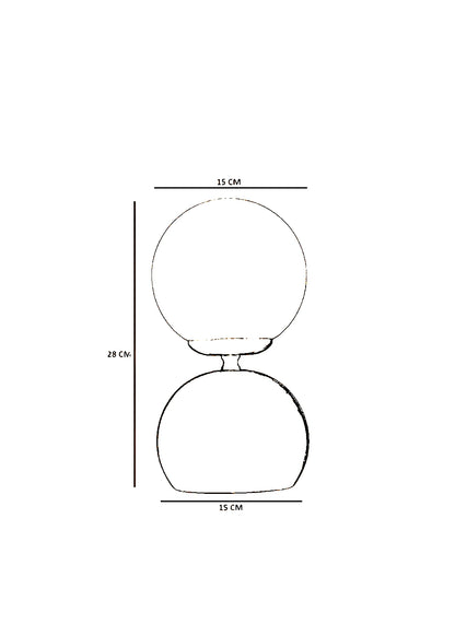 Twist Abajur Eskitme Kaplamalı (37x20x26)
