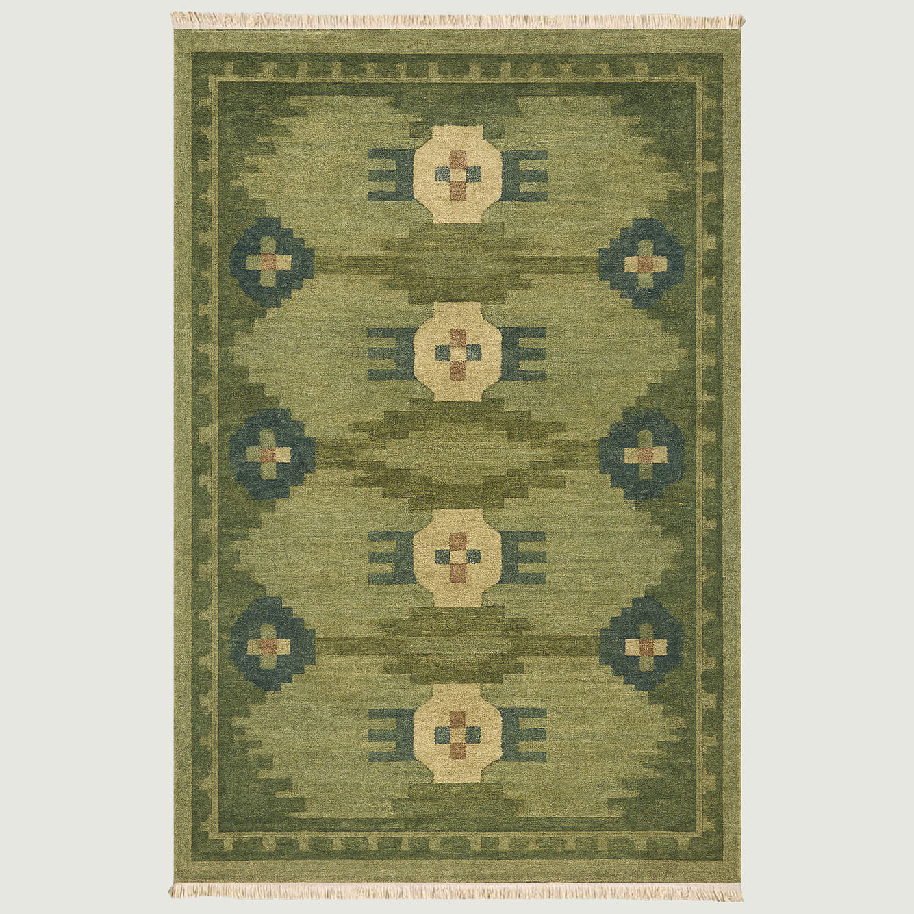 Ivy Dijital Baskı Halı Yeşil (100x150 cm) - 150x230 - YEŞİL - 2