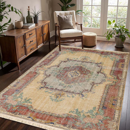 Saphire Dijital Baskı Halı Bej (100x150 cm)
