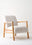 Cinnamon İskandinav Berjer Krem (70x85x75 cm)
