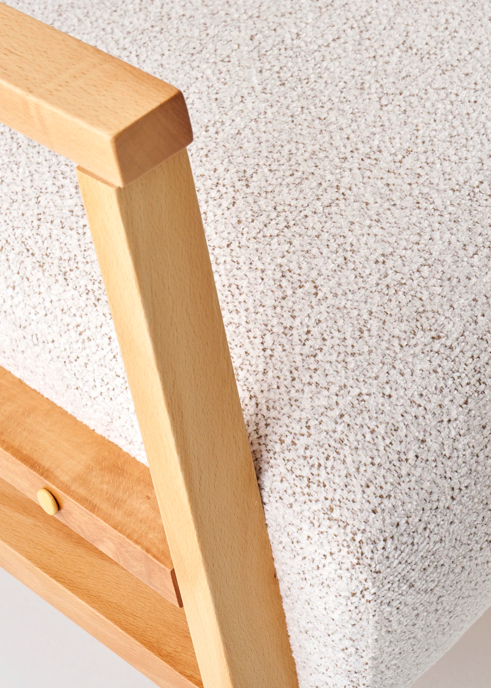 Cinnamon İskandinav Berjer (70x85x75 cm) - KREM - 70x85x75 cm - 6