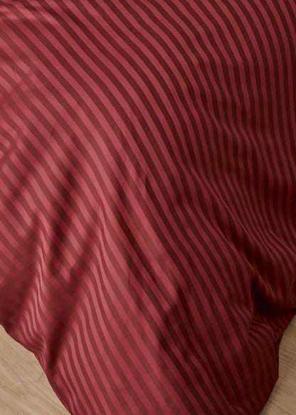 Premium Tencel Çift Kişilik Nevresim Seti Bordo (200x220 cm)