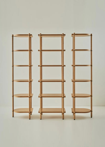 Cosmos Modüler 3 Parça 3 Katlı Kitaplık Meşe-Beyaz (144x41x80 cm)