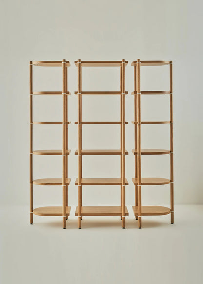Cosmos Modüler 3 Parça 3 Katlı Kitaplık Meşe-Beyaz (144x41x80 cm) - 6 Katlı - MEŞE-BEYAZ - 3