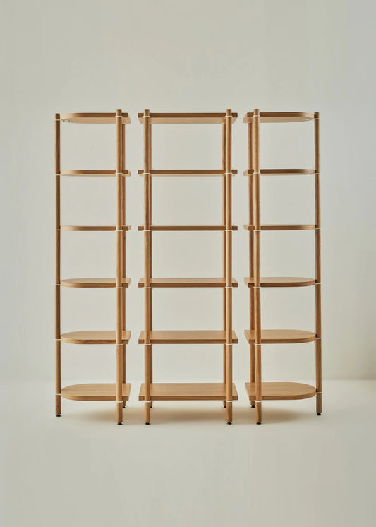 Cosmos Modüler 3 Parça 6 Katlı Kitaplık Meşe-Beyaz (58x41x176 cm)