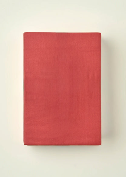 %100 Pamuk Saten Supreme Basic Çift Kişilik Lastikli Çarşaf Bordo (160x200x35 cm)