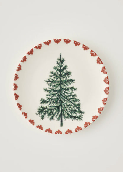 New Year Yılbaşı 4'lü Pasta Tabağı Seti (19 cm)