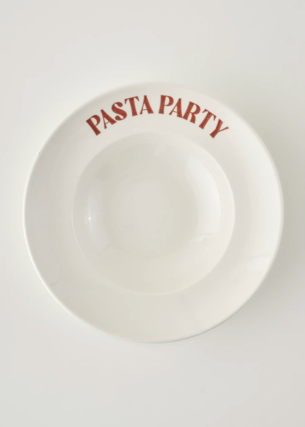 New Year Yılbaşı Makarna Tabağı Kırmızı (27 cm)