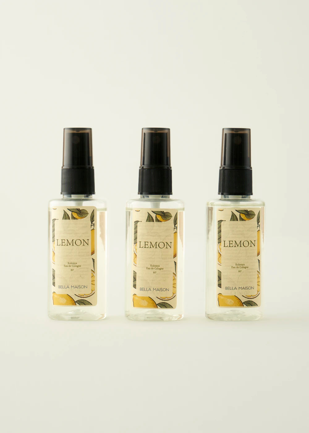 Lemon Kolonya 3'lü Sarı (50 ml)