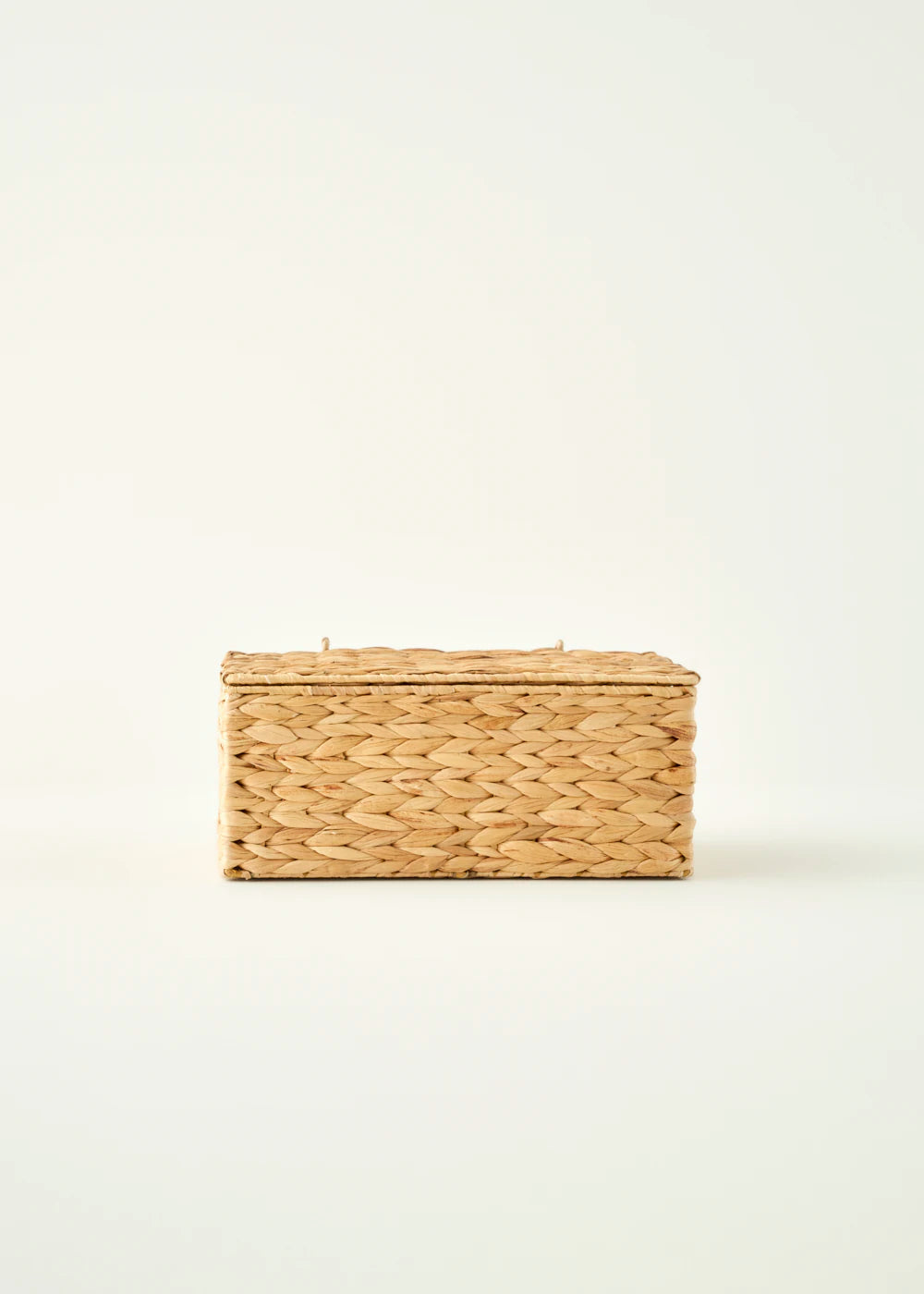 Glore Hasır Kapaklı Sepet Naturel (33x24x15 cm)