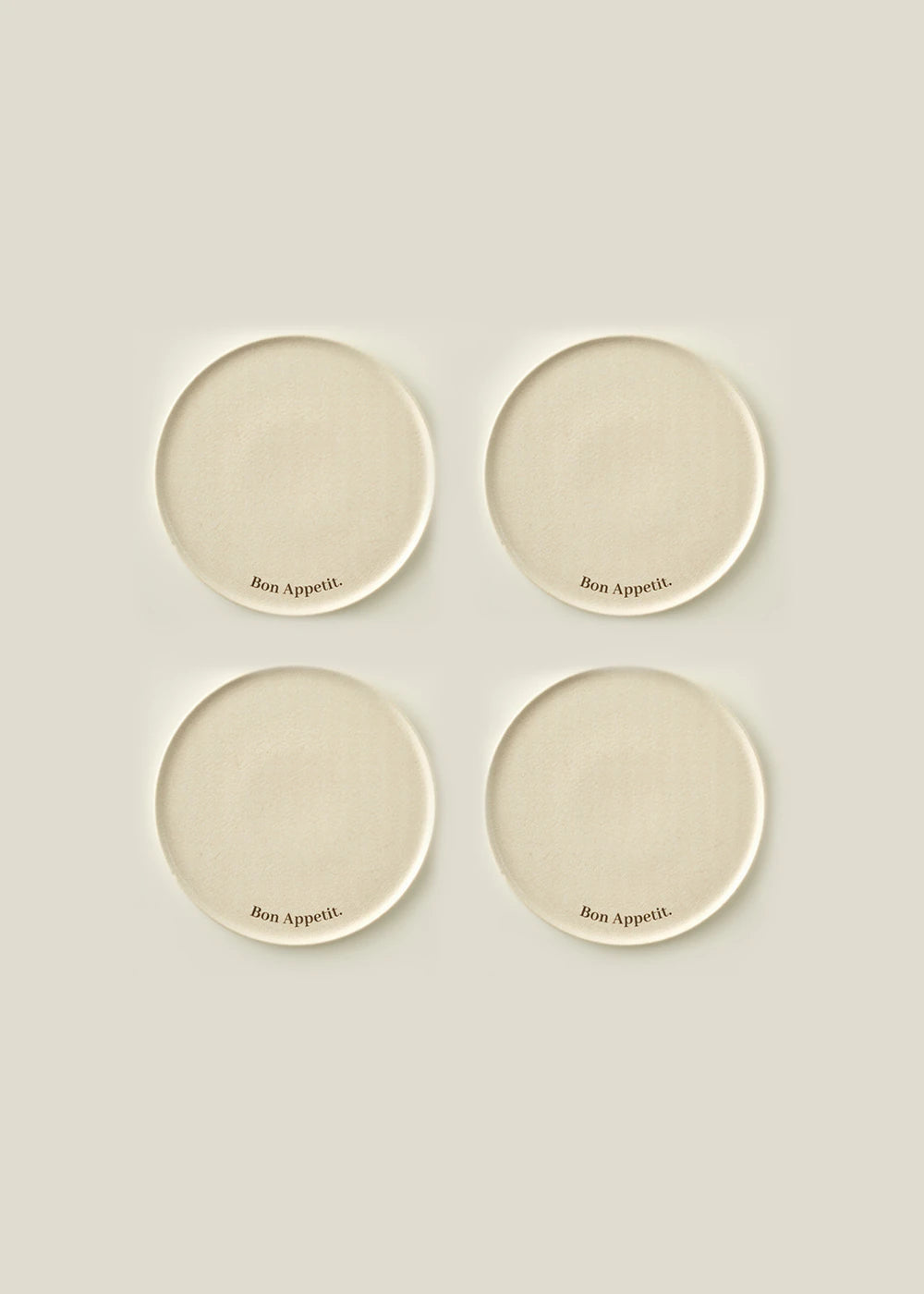Bon Appetit Porselen Pasta Tabağı 4'lü Krem (21 cm)