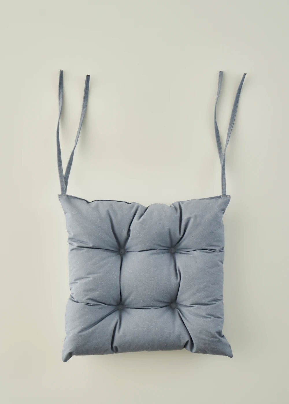 %100 Pamuk Linda Sandalye Minderi Seti 4'lü Bordo (40x40 cm) - MAVİ - 40x40 cm - 2