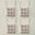 %100 Pamuk Linda Sandalye Minderi Seti 4'lü Krem (40x40 cm)