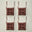 %100 Pamuk Linda Sandalye Minderi Seti 4'lü Kahverengi (40x40 cm)