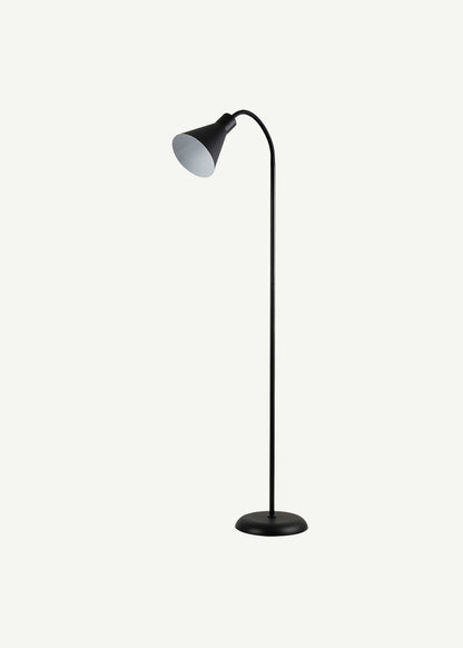 Veyla Metal Oynar Başlıklı Lambader Beyaz (48x121 cm) - SİYAH - 48x121 cm - 2