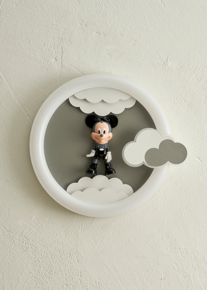 Mickey Ledli Plafonyer Çocuk Odası Avize (55x8 cm)