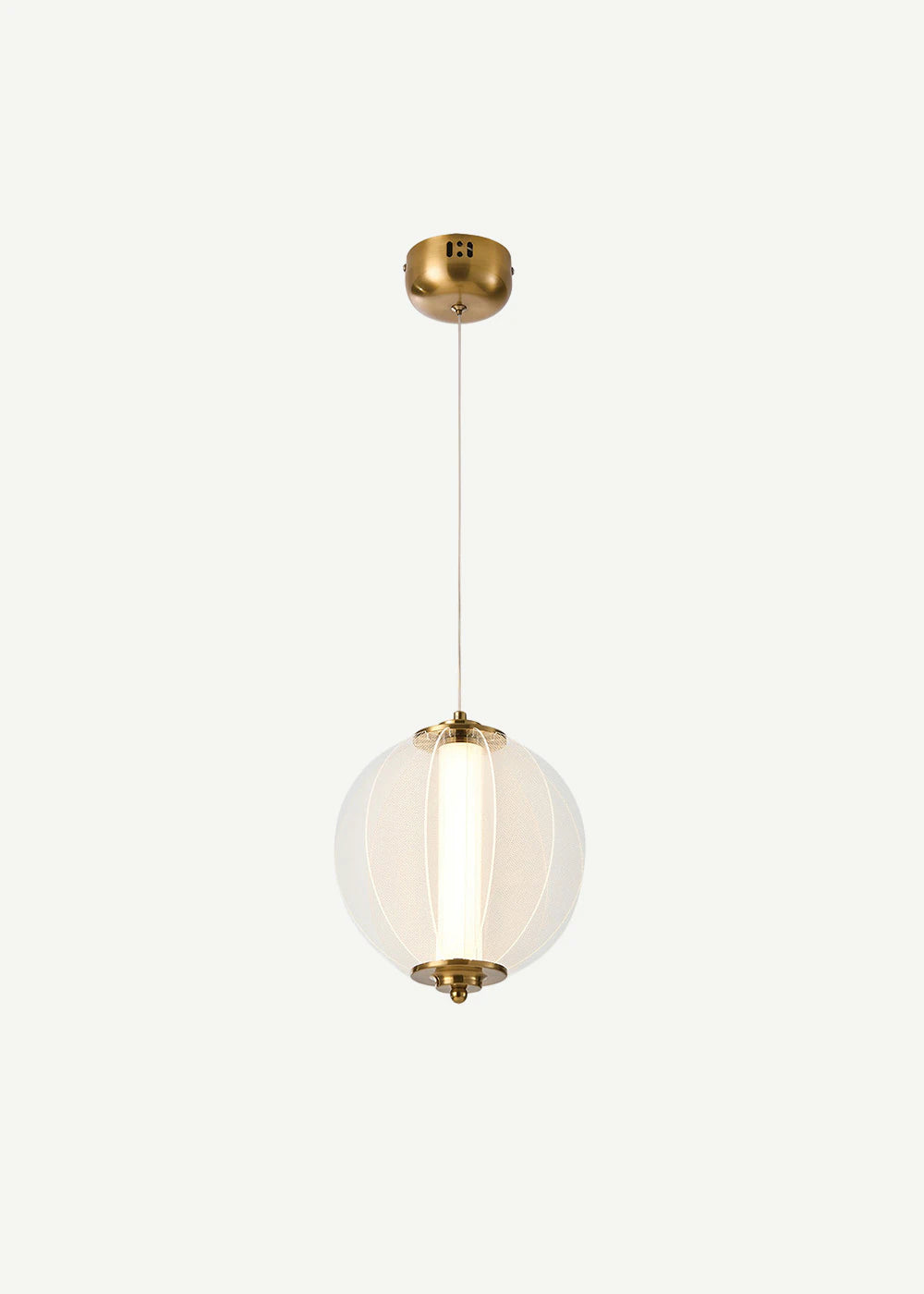 Olvera 18 Watt 3000K Yuvarlak Bakır Tekli Led Sarkıt Avize Eskitme (20x70 cm)