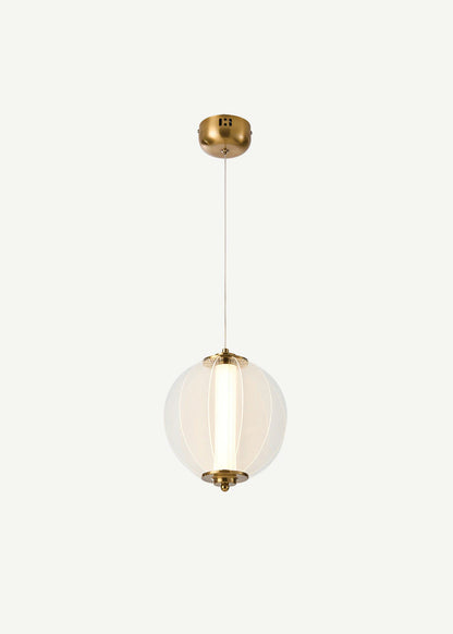 Olvera 18 Watt 3000K Yuvarlak Bakır Tekli Led Sarkıt Avize Eskitme (20x70 cm)