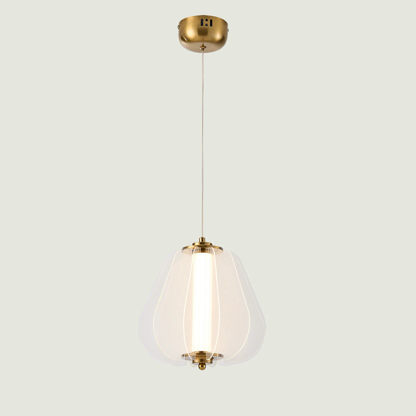 Mavira 18 Watt 3000K Elips Bakır Tekli Led Sarkıt Avize Eskitme (70x25 cm)